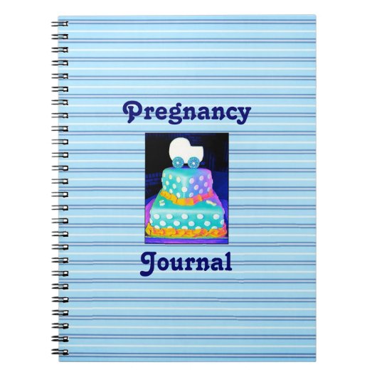Baby Boy Buggy Cake Journal de grossesse (Devant)