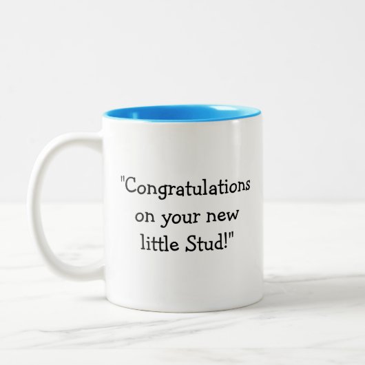 Baby Boy Carpenter Stud Mug (Gauche)