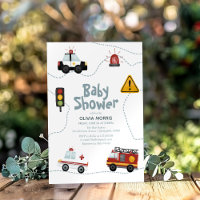 Baby Boy Cars Cute en Modern Baby shower