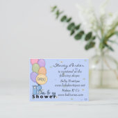 Baby Boy Celebration Registry Kaarten (Staand voorkant)