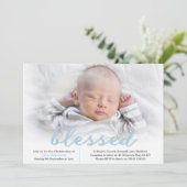 Baby Boy Christening/Baptism Invitation (Debout devant)