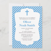 Baby Boy Christening/Baptism Invitation (Devant)