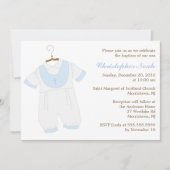 Baby Boy Christening Kaart (Voorkant)