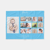Baby Boy Collage Keepomwille First Year Fleece Deken (Voorkant (Horizontaal))