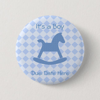 Baby Boy Collectie Ronde Button 5,7 Cm