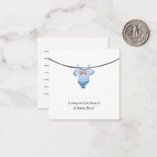 Baby Boy Congratulations Newborn Birth Card Notitiekaartje