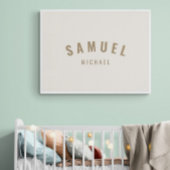 Baby Boy Custom Naam Print Minimalistisch Teken Bo