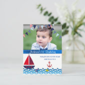 Baby Boy, Dag, Nochtans, Aangepaste Uitnodiging (Staand voorkant)