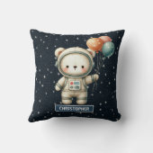 Baby Boy Decoratief Kussen Astronaut Teddy Bear (Achterkant)