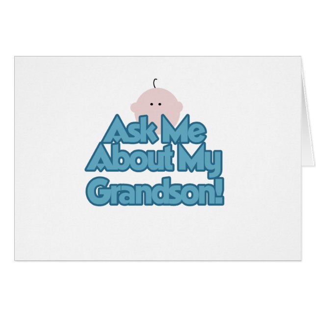 Baby Boy Demandez à propos de My Grandson Tshirts  (Devant horizontal)