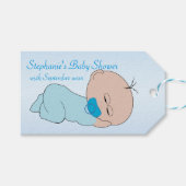 Baby Boy Design Baby shower Cadeaulabel (Voorkant (Horizontaal))