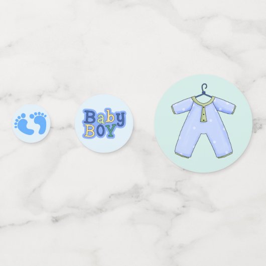 Baby Boy Douche Confetti (Devant)