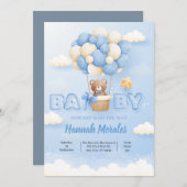 Baby Boy Douche Uitnodigingen (Voorkant / Achterkant)