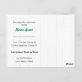 Baby Boy Eagle Green Baby shower Invitation (Dos)