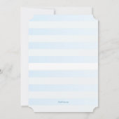 Baby Boy Elements Douche Uitnodiging (Achterkant)