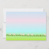 Baby Boy Elephant Flat Faire-part Card (Dos)