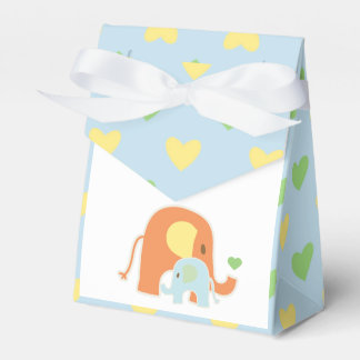 Baby Boy Elephant Shower Favor Box Bedankdoosjes