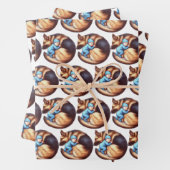 Baby Boy en Duitse Herder Inpakpapier Vel (In situ)