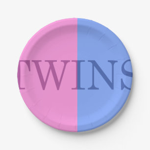 BABY BOY EN GIRL FRATERNAL TWINS PAPIER BORDEN PAPIEREN BORDJE