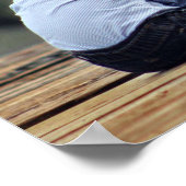 Baby Boy en Teddy Bear Poster (Hoek)