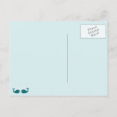 Baby Boy Faire-part de naissance Carte postale ave (Dos)