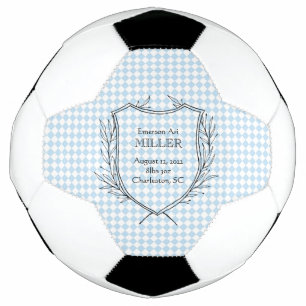 Baby Boy Faire-part de naissance Sports Blue intem