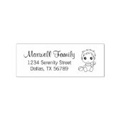 Baby Boy FamiliAdres 2 Rubberstempel (Afrduk)