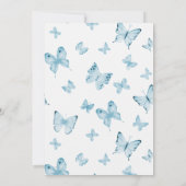 Baby Boy Feest Het is een Jongen Blauw Kaart (Achterkant)