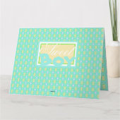 Baby Boy Félicitations Carte de douche (Dos)