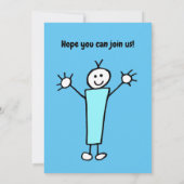 Baby Boy First Birthday Party Invitation (Dos)