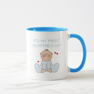 Baby Boy First Valentijnsdag Mok