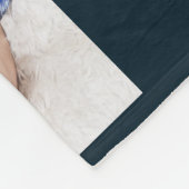 Baby Boy First Year Foto Collage Keepomwille Navy Fleece Deken (Hoek)