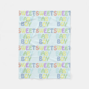 Baby Boy Fleece Blanket Deken