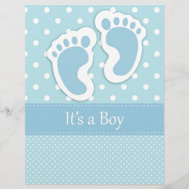 Baby Boy Footprint Schattig
