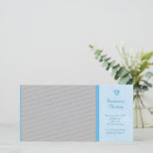 Baby Boy Footprints Faire-part de naissance photo (Debout devant)