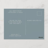 Baby Boy Foto Aankondiging Briefkaart (Achterkant)