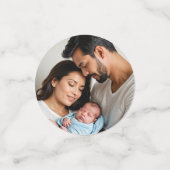 Baby Boy Fotonaam Custom Baby Confetti (Kleine voorkant)