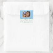 Baby Boy Geboorte Aankondiging Sticker (Tas)