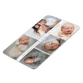 Baby Boy Heart Aankondiging Fotocollage Magneet (Linkerzijde)