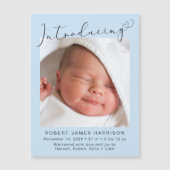 Baby Boy Introduit Photo Faire-part de naissance (Devant)