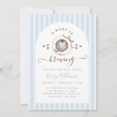 Baby Boy Is Brewing Coffee Baby Shower Invitation (Devant)
