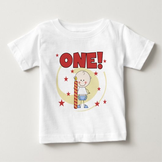 Baby Boy is een 1e verjaardag Tshirts en geschenke (Voorkant)