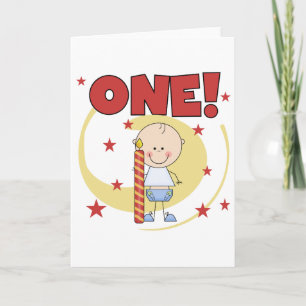 Baby Boy is een 1e verjaardag Tshirts en geschenke Kaart