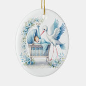 Baby Boy Keramisch Ornament (Rechts)