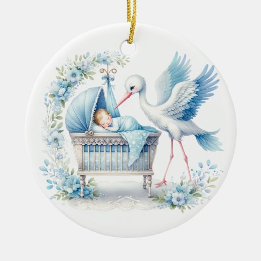 Baby Boy Keramisch Ornament (Voorkant)
