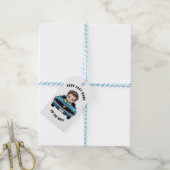 Baby Boy Klassieke Auto Cadeaulabel (Met Touw)