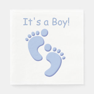 Baby Boy Little Feet Baby shower servet