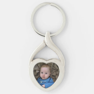 Baby Boy Little Son Gepersonaliseerde foto Sleutel Sleutelhanger