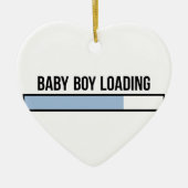 Baby Boy Loading Keramisch Ornament (Voorkant)