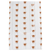 Baby Boy Longhorn Burnt Orange Medium Cadeauzakje (Achterkant)